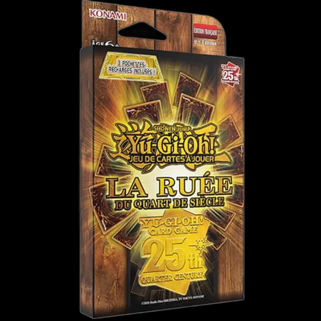 Yu-Gi-Oh! Pack de 3 boosters La ruée du Quart de Siècle Stampede FR